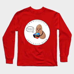 Alternate Poly Flag: Aggressively Inclusive Bean Long Sleeve T-Shirt